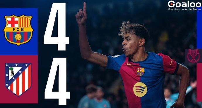 Barca squandered a two-goal lead, ultimately drawing 4-4 with Atletico Madrid in the first leg of Copa del Rey semi-final