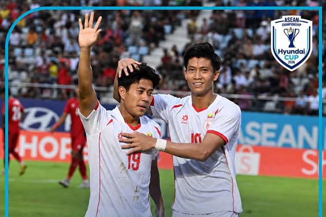 Myanmar thắng Lào 7-2, tiếp tục nuôi hy vọng giành vé vào bán kết ASEAN Cup