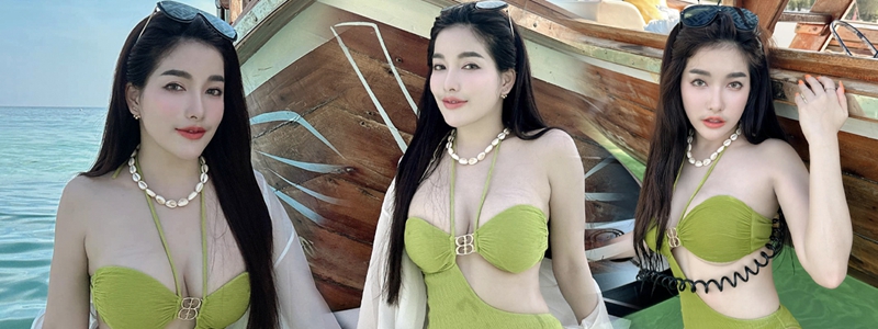 ใบเฟิร์น กุลธาดา จัดเต็มความแซ่บ ในชุดว่ายน้ำสุดเซ็กซี่-เว้าข้าง ทำเกาะล้านฮอตฉ่า