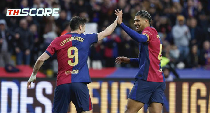 ชนะ 6 นัดรวด! บาร์ซ่าถล่มเรอัล โซเซียดาด 4-0 นำจ่าฝูง 1 แต้ม