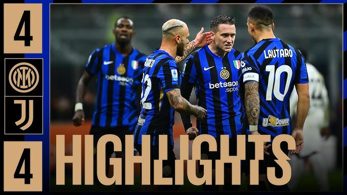 Kết quả Inter Milan 4-4 Juventus | Yildiz 19 tuổi thay người vào sân lập cú đúp