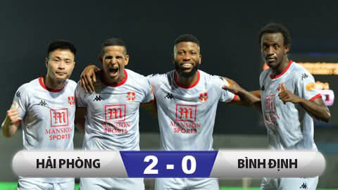 Hải Phòng 2-0 Bình Định|Đội bóng đất Võ lún sâu vào khủng hoảng