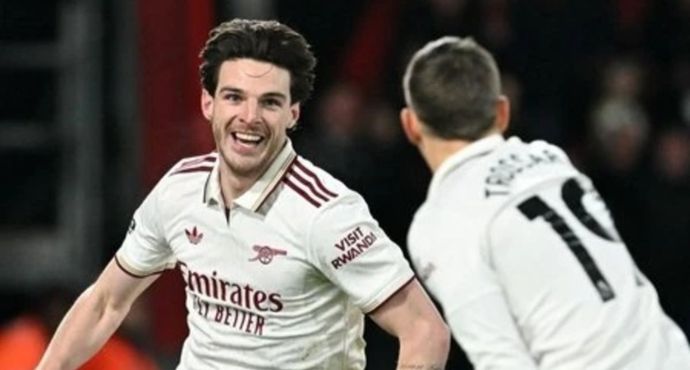 Declan Rice Brace Secures Comeback Win for Arsenal at Bournemouth