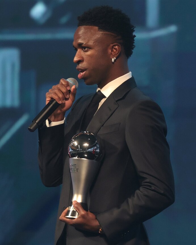 Vinicius 2024 honours: World Footballer of the Year, Champions League Player of the Year, three titles