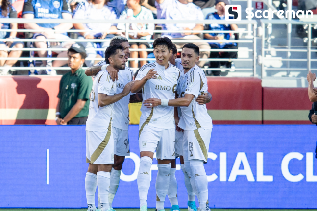 손흥민 1골 1도움으로 메시와 MLS 도움 공동 1위...LAFC는 2-2 무승부