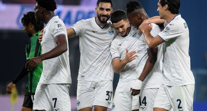 Lazio Hit Six to Overwhelm Ten-Man Sassuolo and Claim Serie A Top Spot