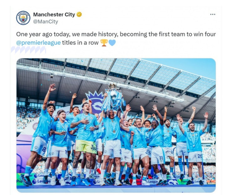 Năm ngoái, Man City trở thành đội bóng đầu tiên vô địch Premier League 4 mùa liên tiếp