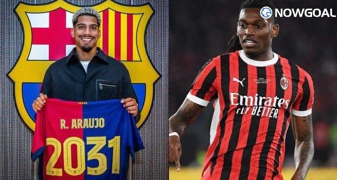 AC Milan Proposes Swap Deal: Rafael Leao for Barcelona Captain Ronald Araujo