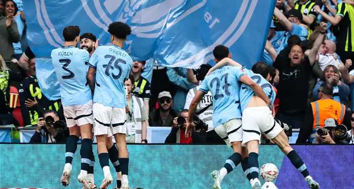 แมนซิตี้ชนะฟอเรสต์ 2-0 เข้ารอบชิงชนะเลิศ เอฟเอคัพ