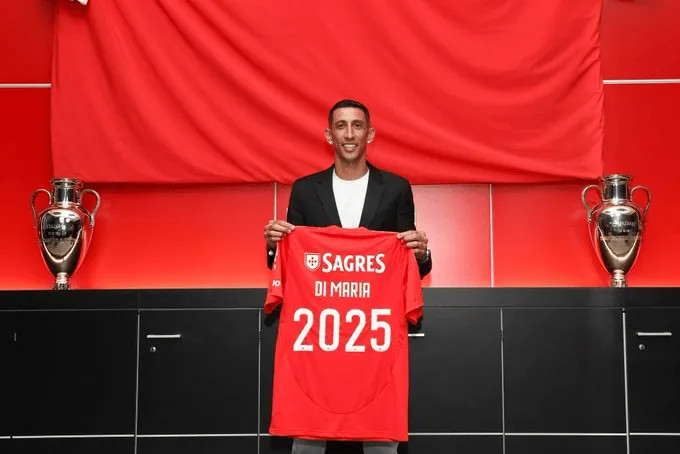Benfica: Gia hạn hợp đồng với Di Maria 36 tuổi đến năm 2025
