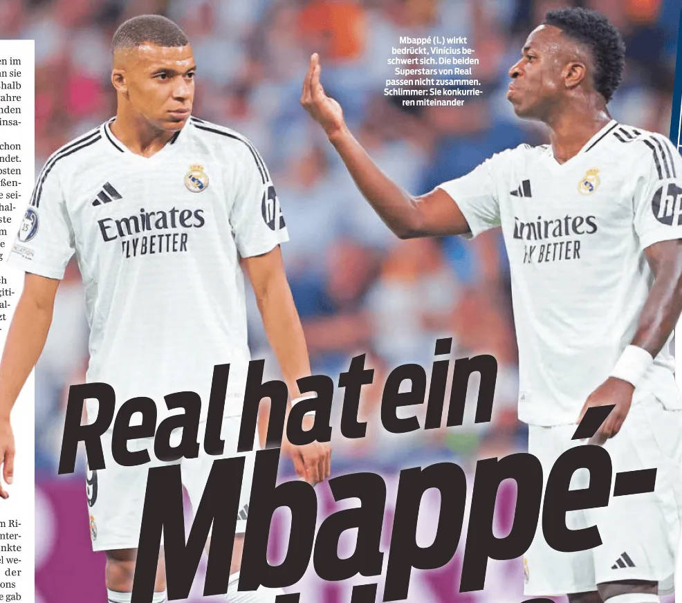 Sport Bild: Mbappe và Vinicius bất hòa; Florentino muốn mời Xabi Alonso làm HLV; Vinicius được định giá 200 Triệu Euro