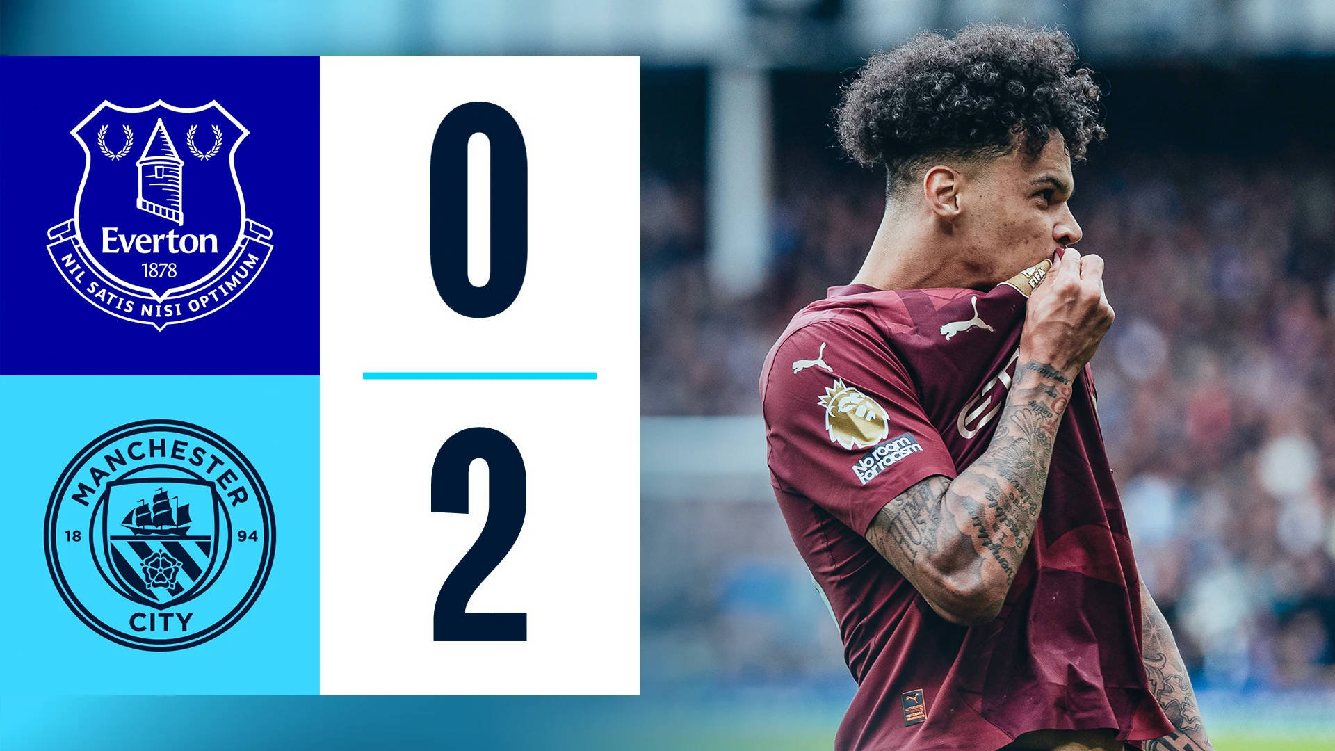 Everton 0-2 Manchester City | O’Riley ghi bàn, Kovacic vào sân thay người và lập công