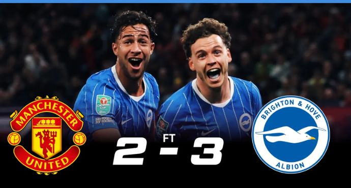 Brighton Stun Manchester United with Historic 2-3 Comeback at Old Trafford