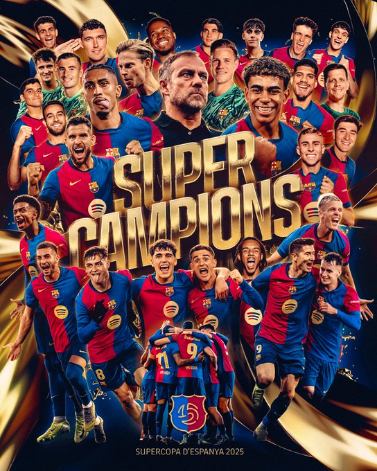 🔥 FULL TIME!!!!! 🔥 BARCA, SPANISH SUPER CUP CHAMPIONS!