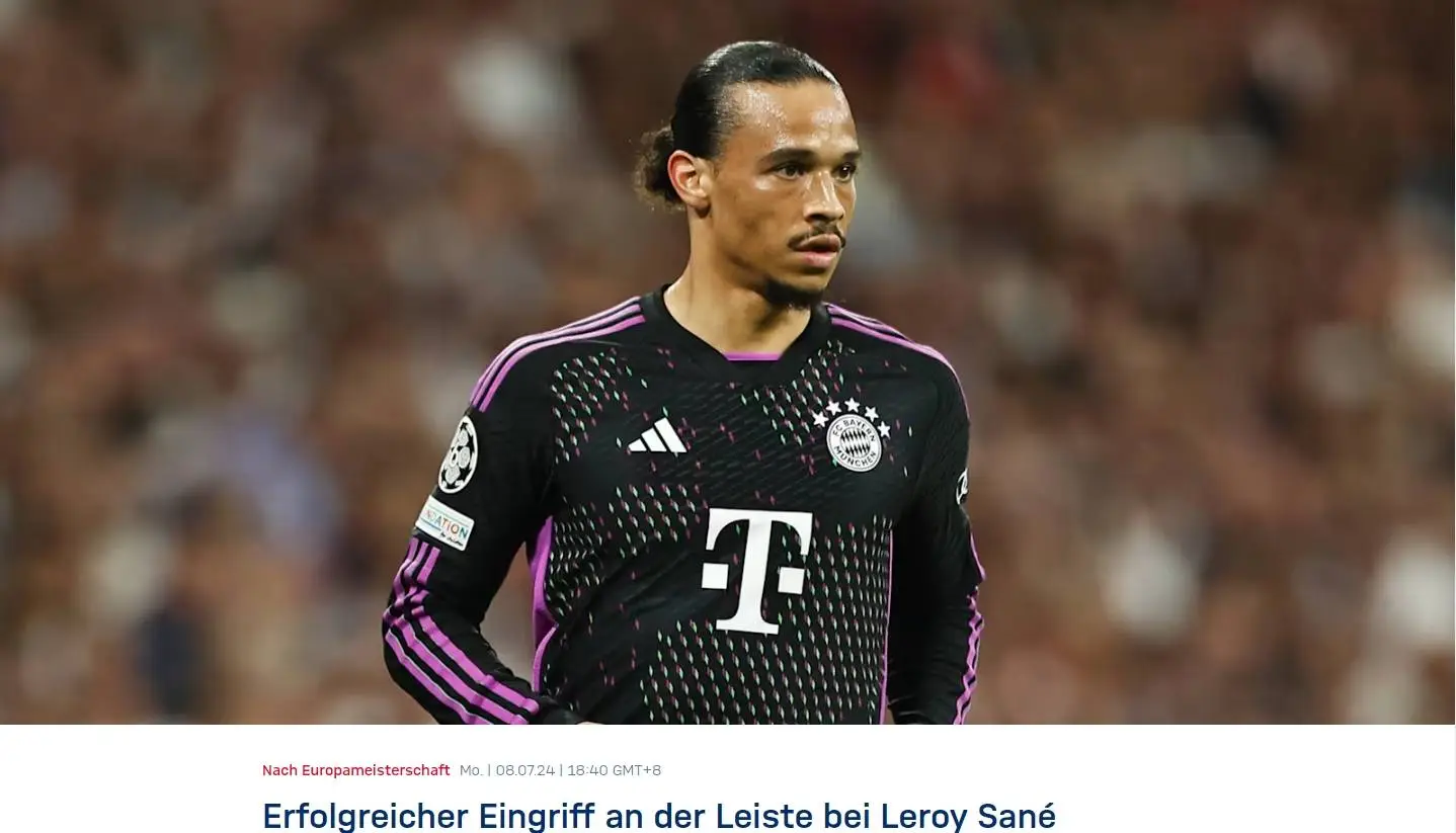 Bayern Munich thông báo Sane sẽ trở lại CLB vào cuối tháng 7