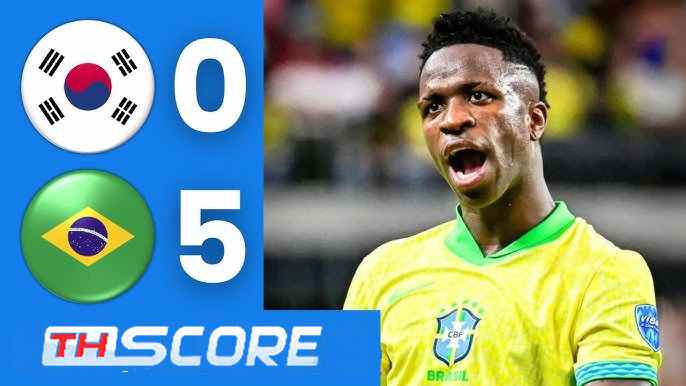 เกาหลีใต้พ่ายยับคาบ้าน! โดนบราซิลถล่ม 5-0 แพ้เละเทะสุดในรอบ 9 ปี