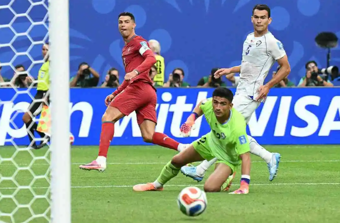 Ronaldo Ends Scoring Drought with Brace as Portugal Thrash Uzbekistan 5-0 to Top Group K