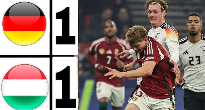 ยูฟ่าเนชั่นส์ลีก – เยอรมนีเสมอฮังการี 1-1 ผ่านเข้ารอบต่อไปในฐานะจ่าฝูง