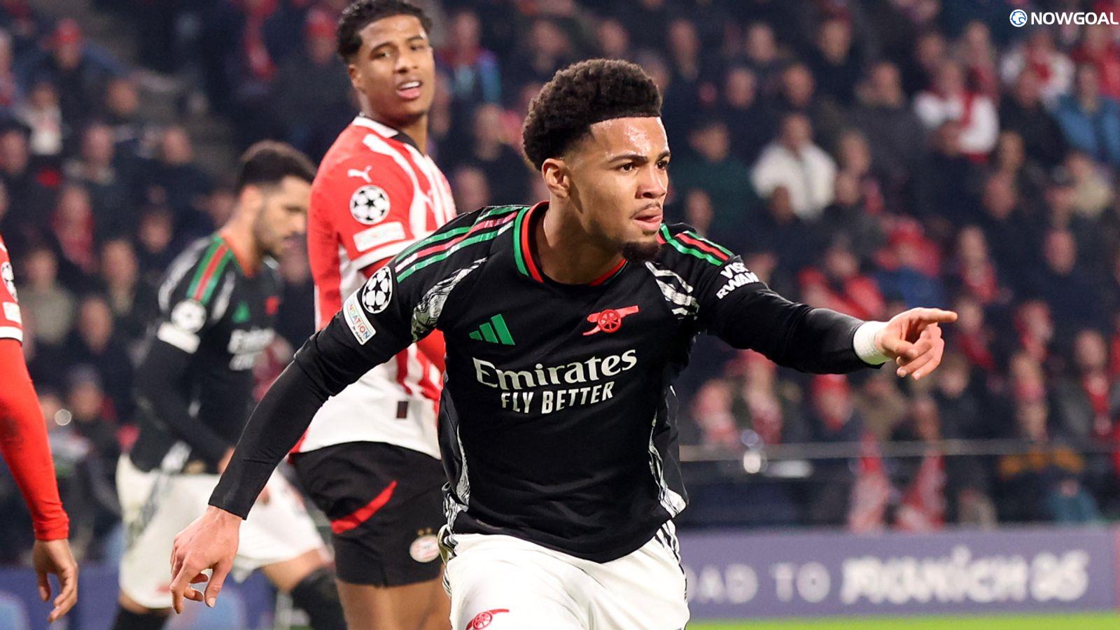 Arsenal win 7-1 at PSV: Ethan Nwaneri shines