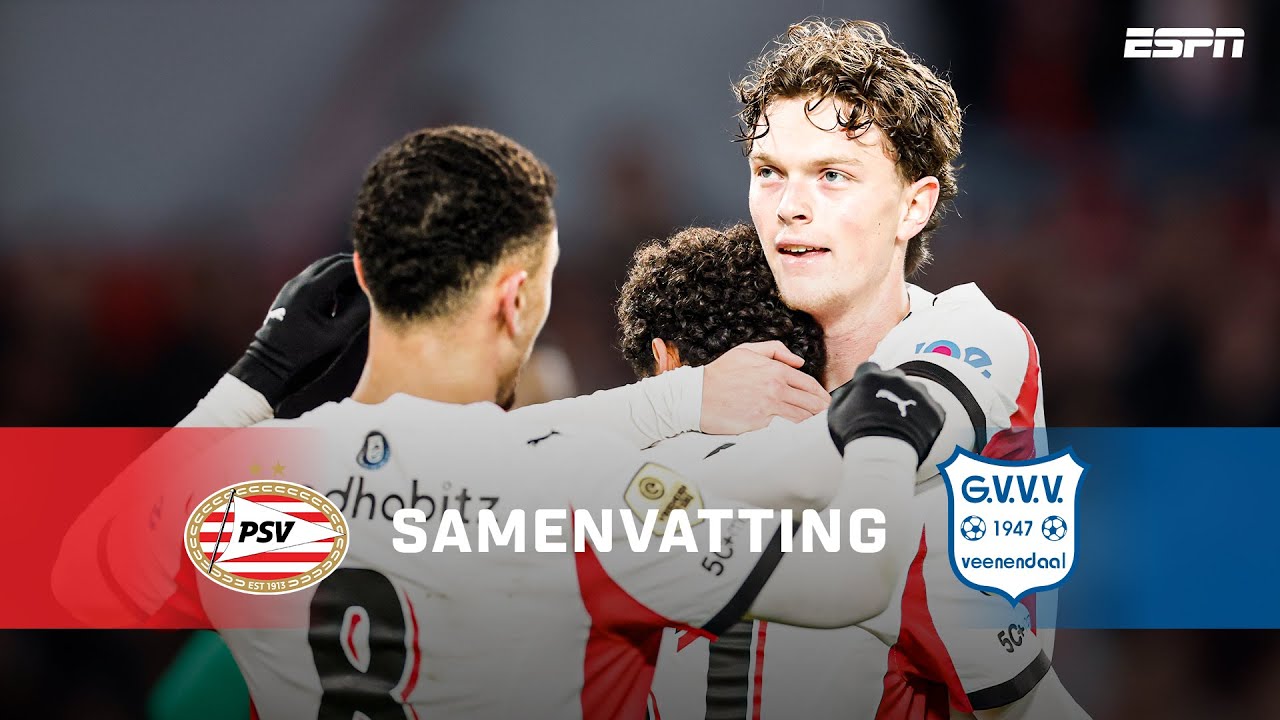 PSV 3-0 GVVV丨Melhores Momentos -Taça KNVB Beker