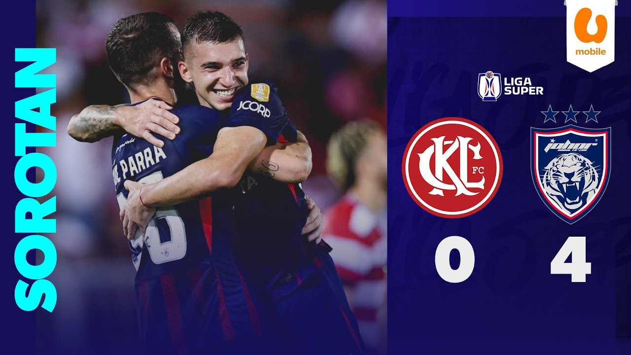 Kuala Lumpur City 0-4 Johor DT丨Melhores Momentos -Liga Super Malaysia