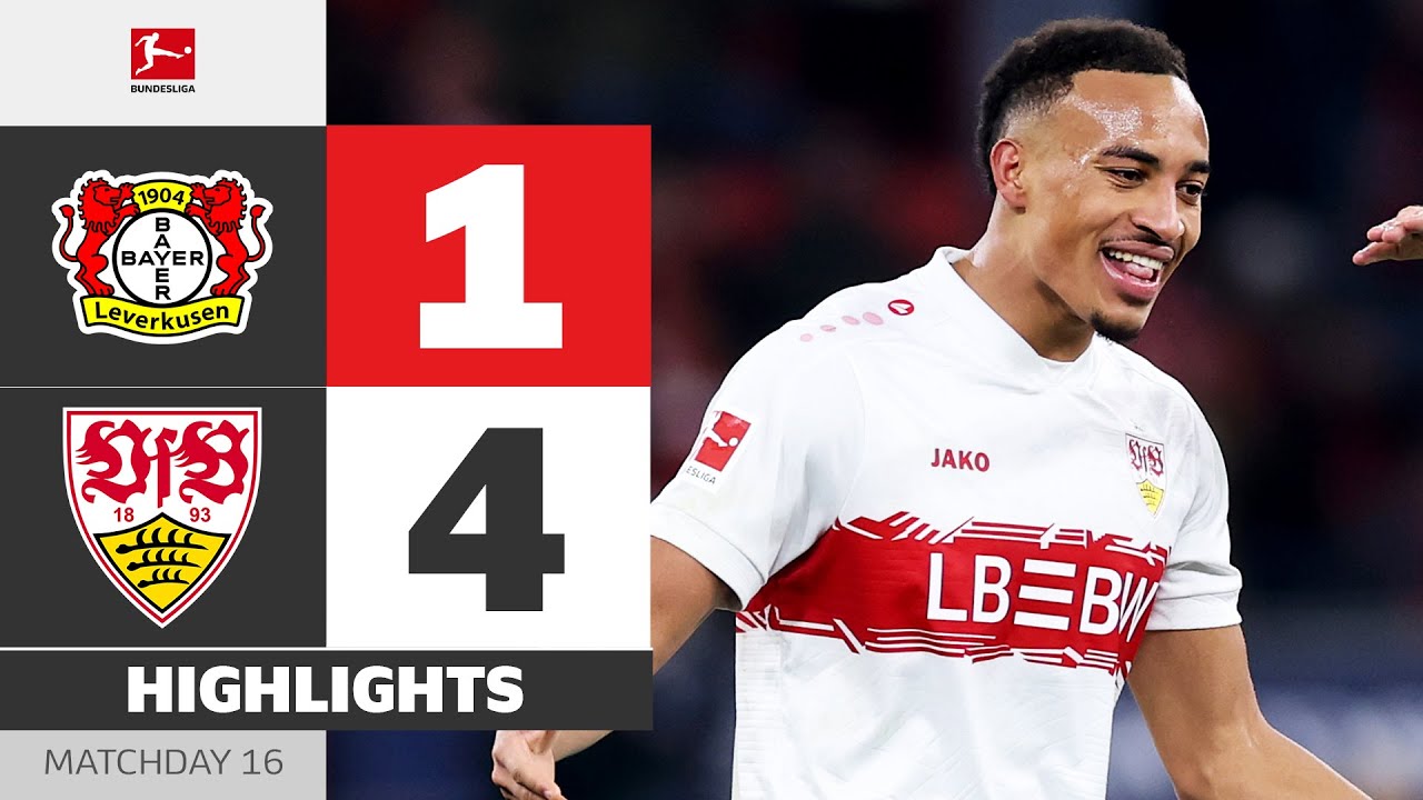Leverkusen 1-4 Stuttgart丨Melhores Momentos -Bundesliga
