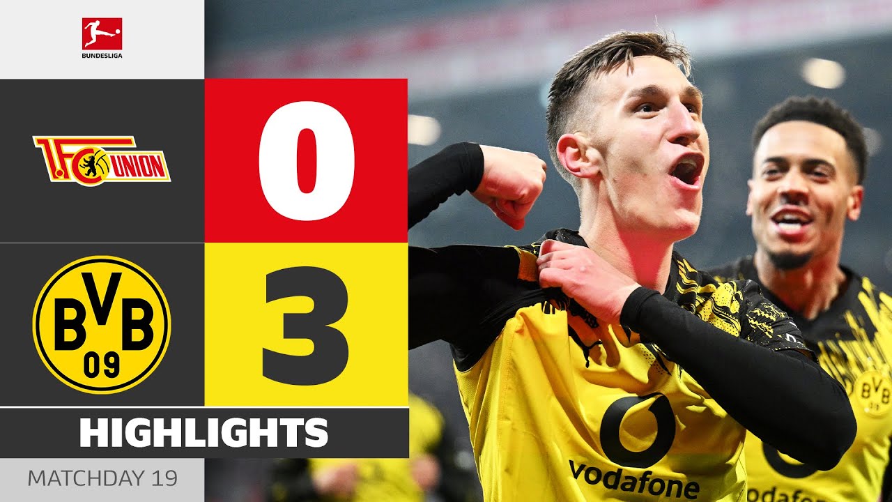 Union Berlin 0-3 Dortmund丨Melhores Momentos -Bundesliga