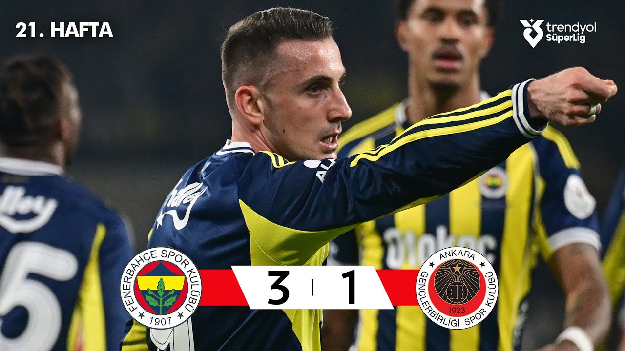 Match Highlights: Fenerbahce 3-1 Genclerbirligi VĐQG Thổ Nhĩ Kỳ