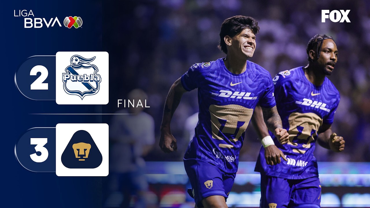 Puebla 2-3 U.N.A.M.丨Melhores Momentos -Liga MX