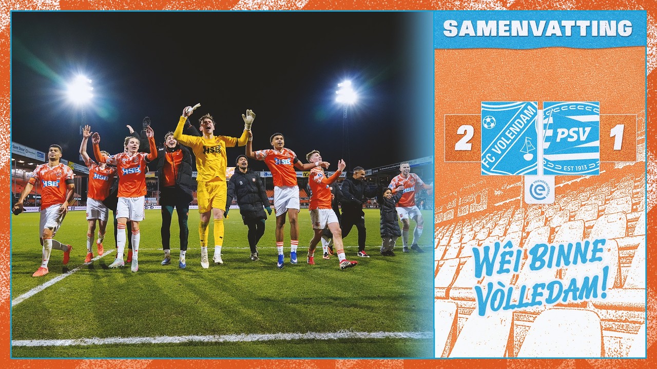 FC Volendam 2-1 PSV丨Melhores Momentos -Eredivisie