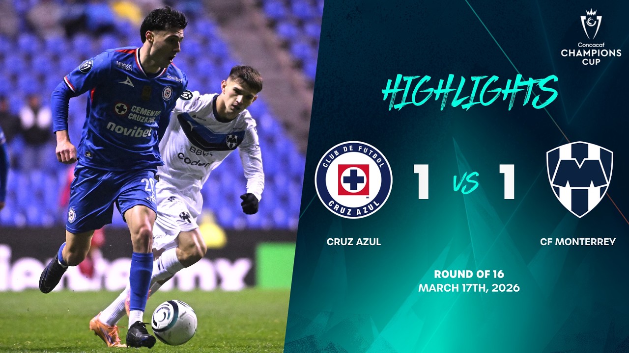 Cruz Azul 1-1 Monterrey丨Melhores Momentos -CONCACAF Liga dos Campeões