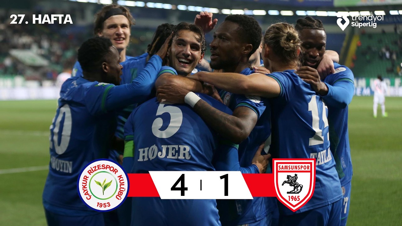 Rizespor 4-1 Samsunspor丨Melhores Momentos -Superliga