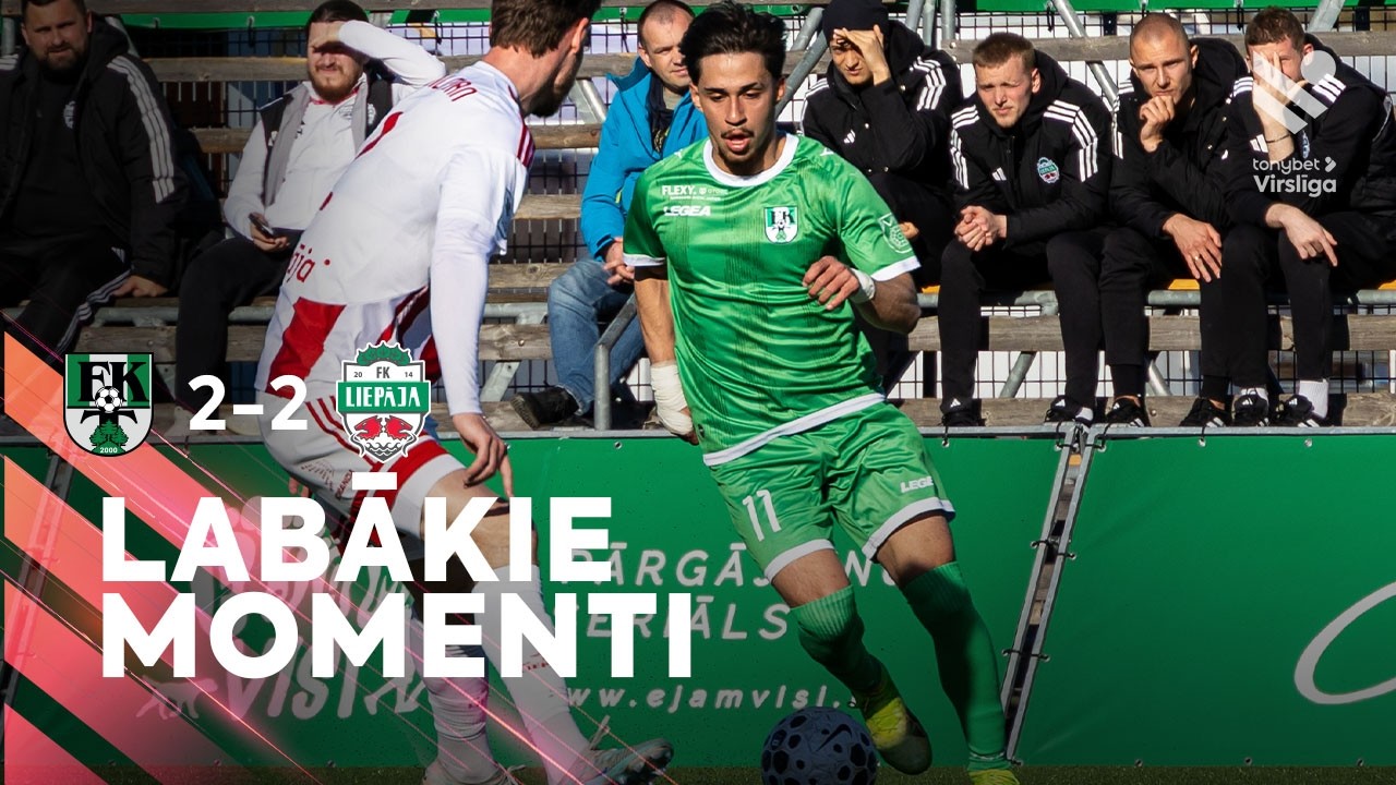 Tukums 2000 2-2 FK Liepaja丨Melhores Momentos -Primeira Liga