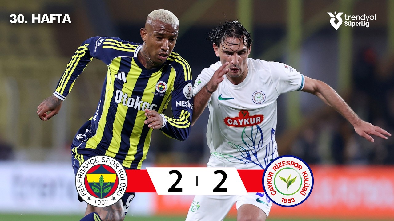 Fenerbahce 2-2 Rizespor丨Melhores Momentos -Superliga