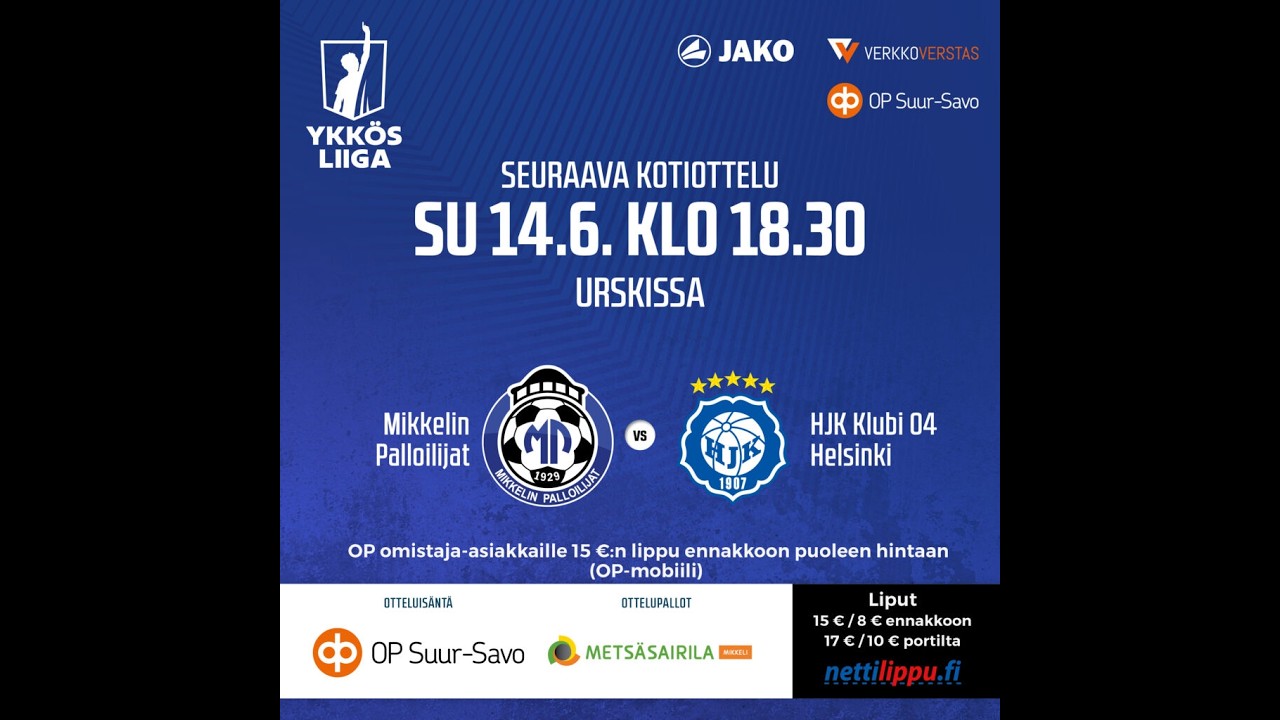 Mikkeli 2-2 Klubi 04丨Melhores Momentos -Segunda Liga