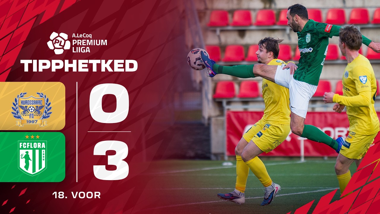 Match Highlights: FC Kuressaare 0-3 FC Flora Tallinn VĐQG Estonia