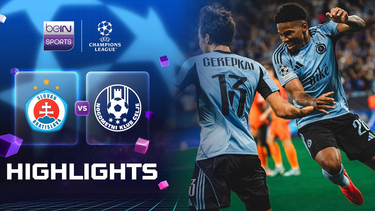Match Highlights: Slovan Bratislava 1-1 NK Publikum Celje UEFA Champions League