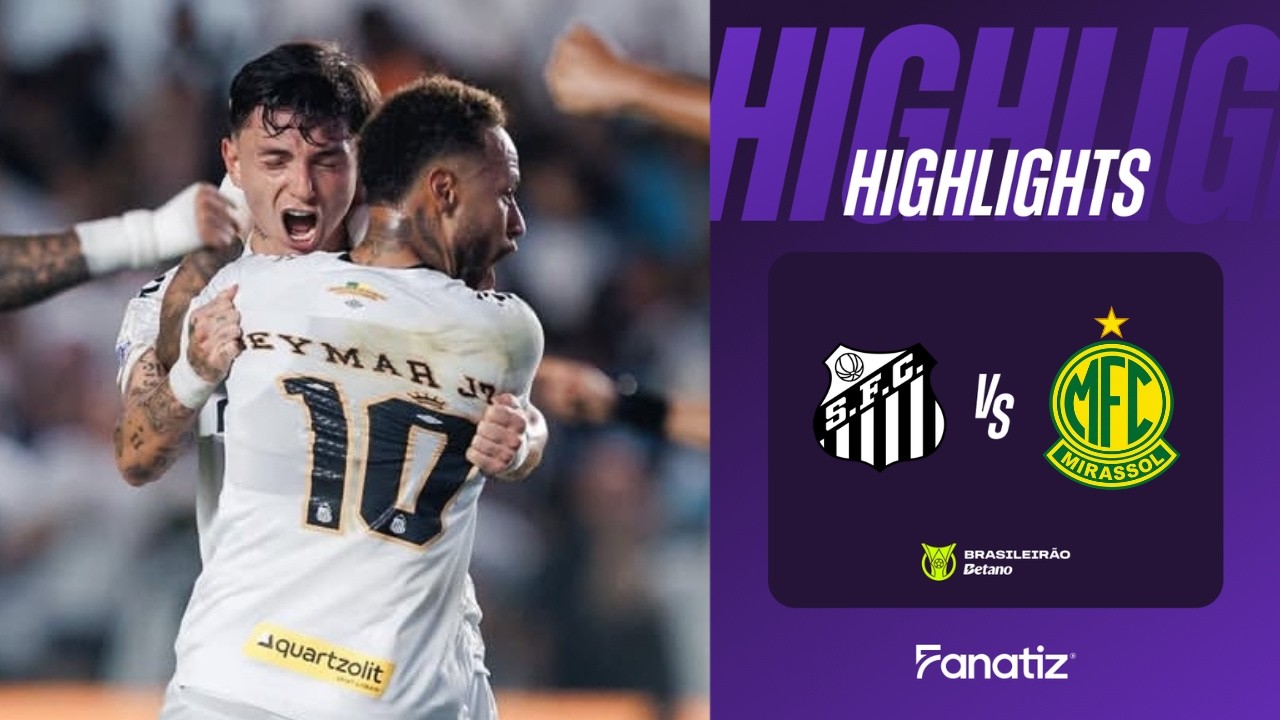 Santos 1-1 Mirassol丨Melhores Momentos -Série A Betano