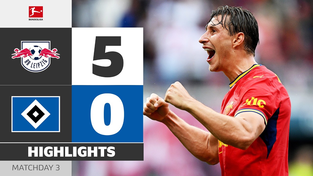 RB Leipzig 5-0 Hamburger SV丨Melhores Momentos -Bundesliga