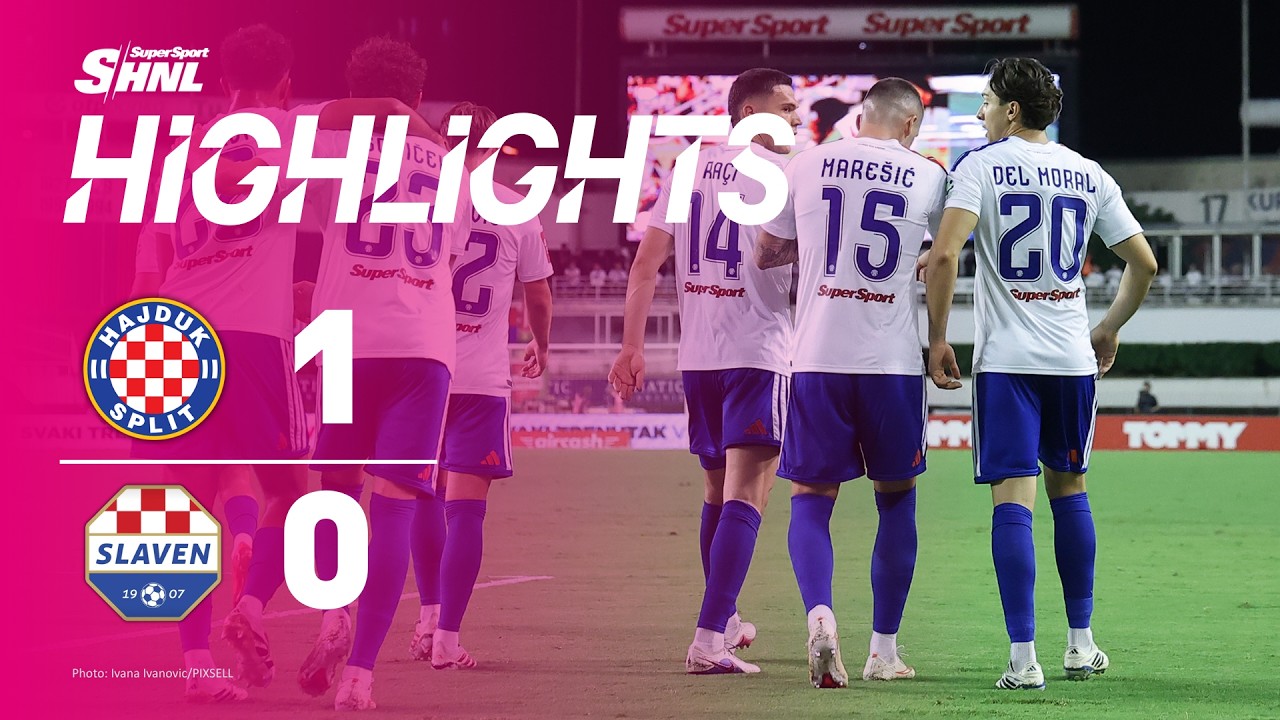 Match Highlights: Hajduk Split 1-0 Slaven Belupo Koprivnica VĐQG Croatia