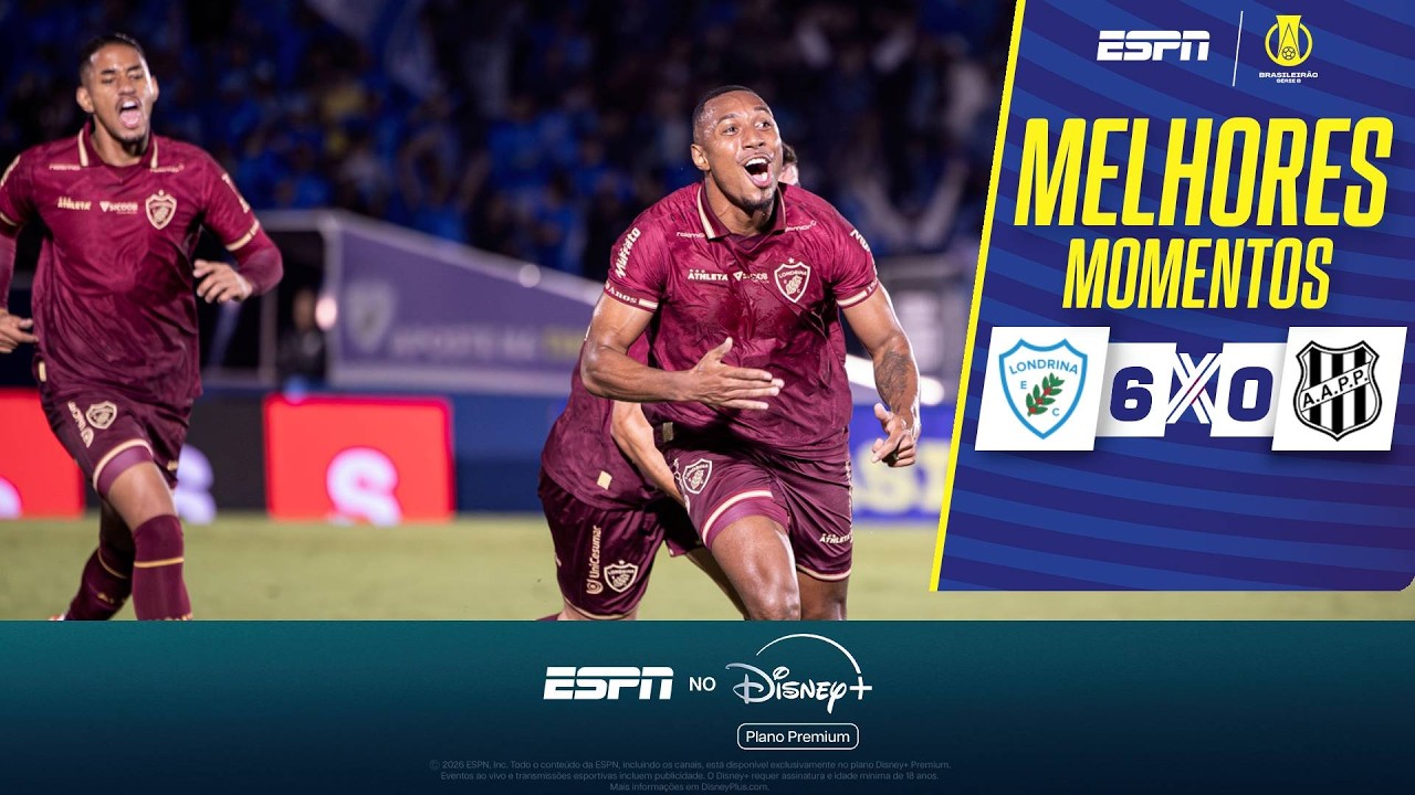 Match Highlights: Londrina (PR) 6-0 Ponte Preta Brazil Serie B