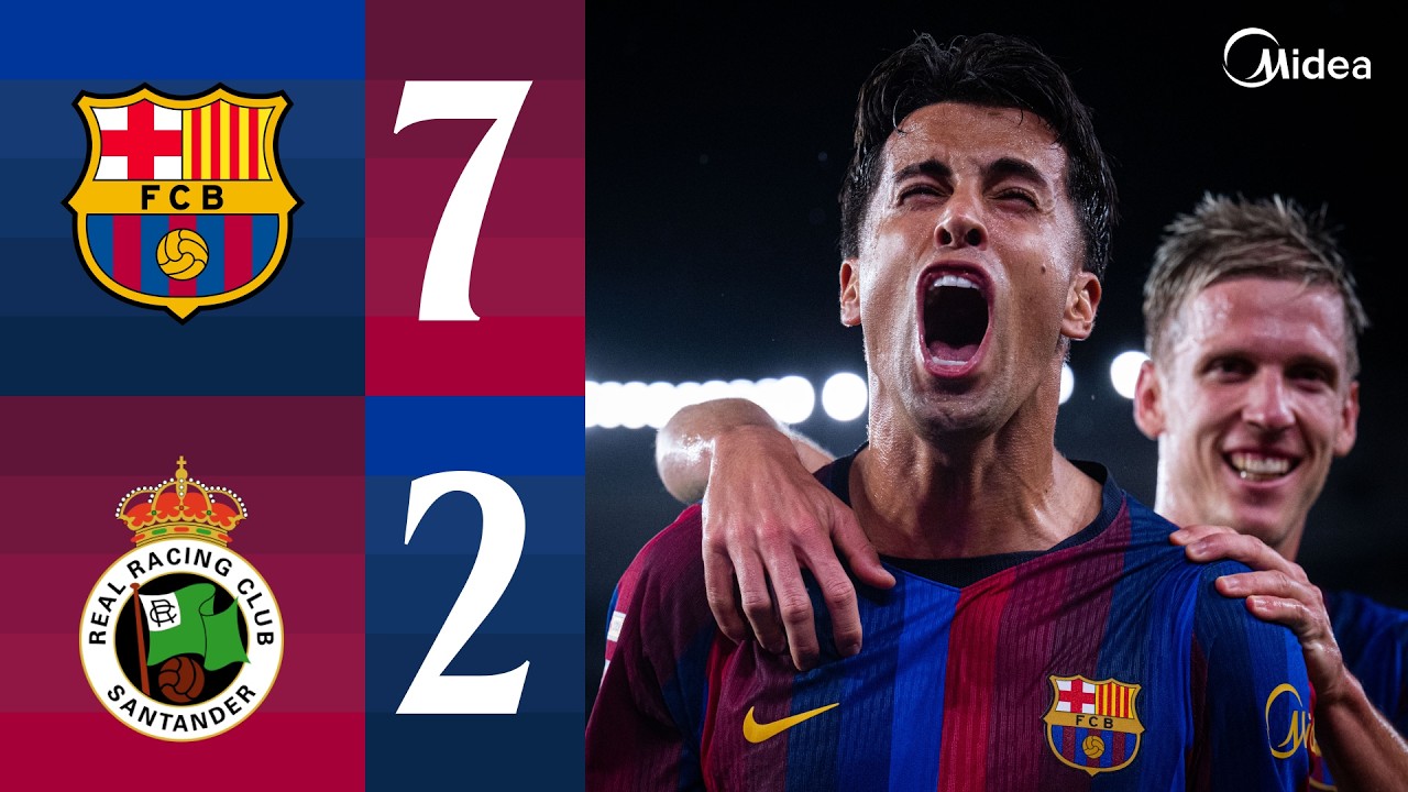 Match Highlights: Barcelona 7-2 Racing Santander VĐQG Tây Ban Nha