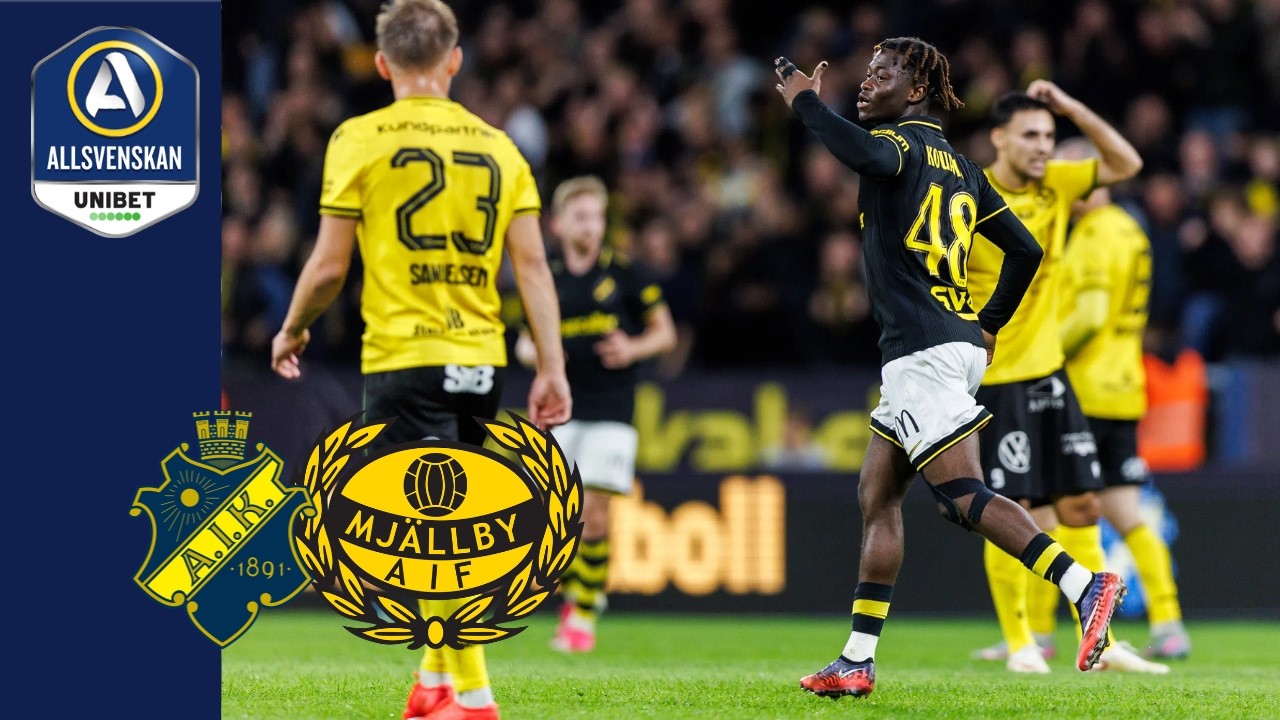 Match Highlights: AIK Solna 1-1 Mjallby AIF VĐQG Thụy Điển