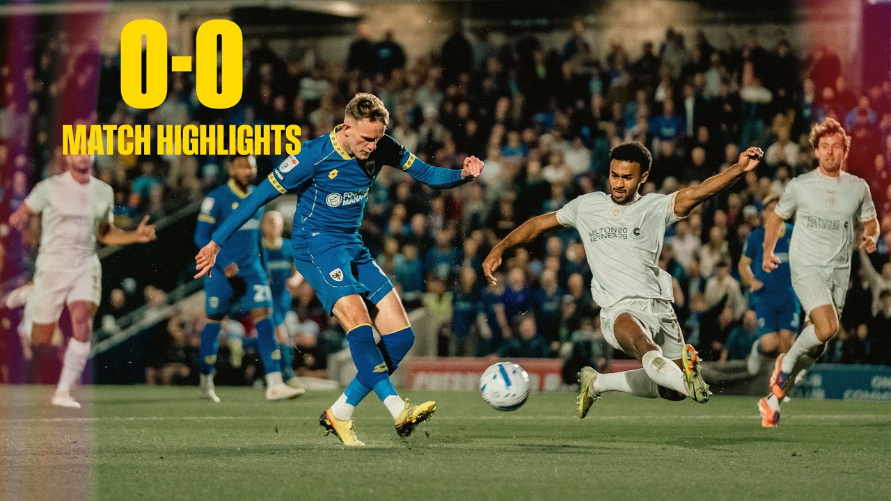 Match Highlights: AFC Wimbledon 0-0 Milton Keynes Dons Hạng 3 Anh