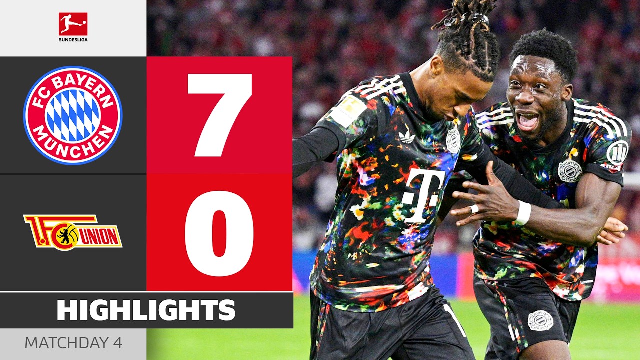 Bayern 7-0 Union Berlin丨Melhores Momentos -Bundesliga