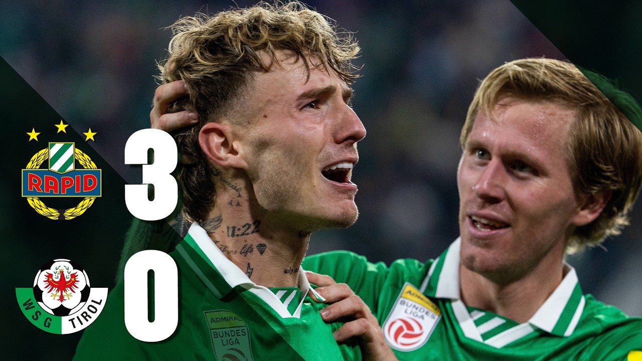 Match Highlights: Rapid Wien 3-0 WSG Wattens VĐQG Áo