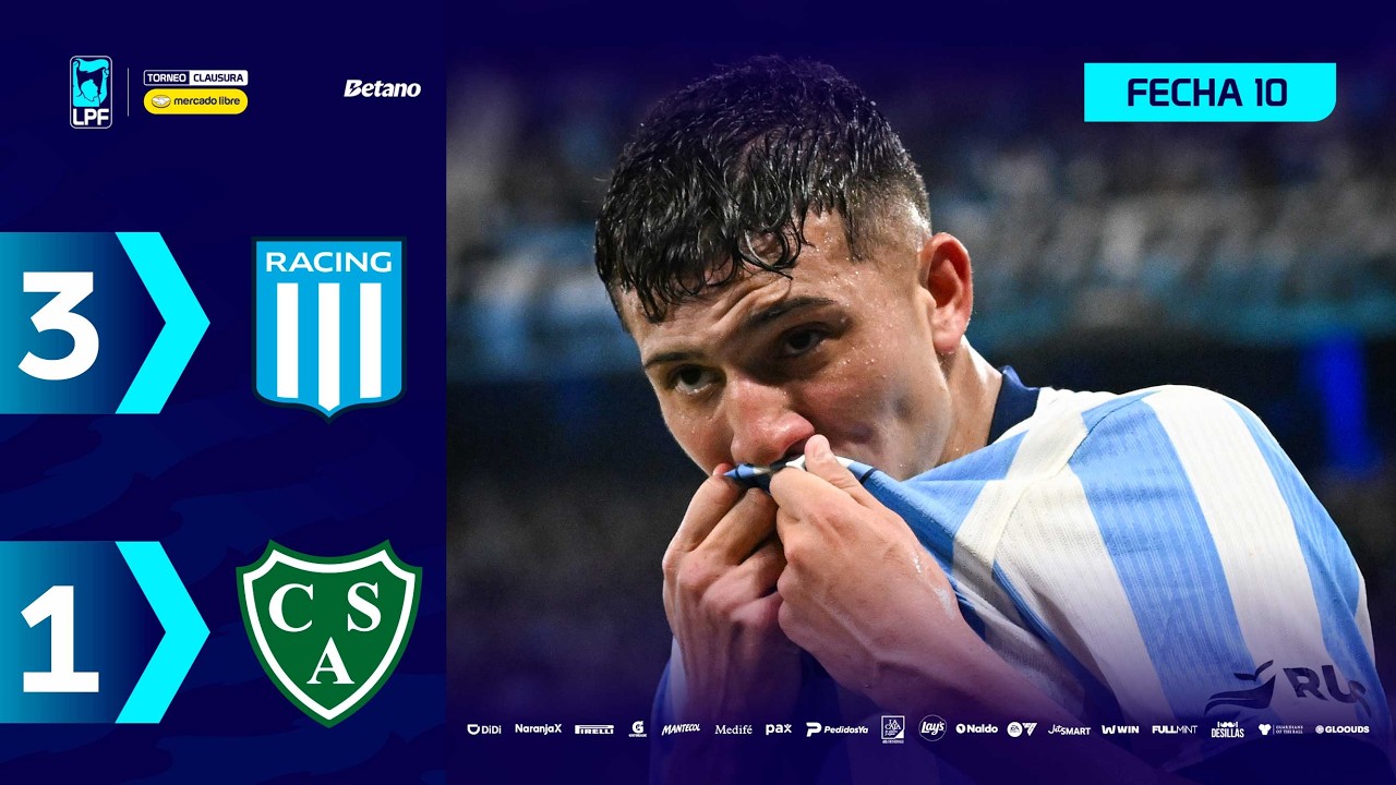 Match Highlights: Racing Club 3-1 Sarmiento Junin VĐQG Argentina