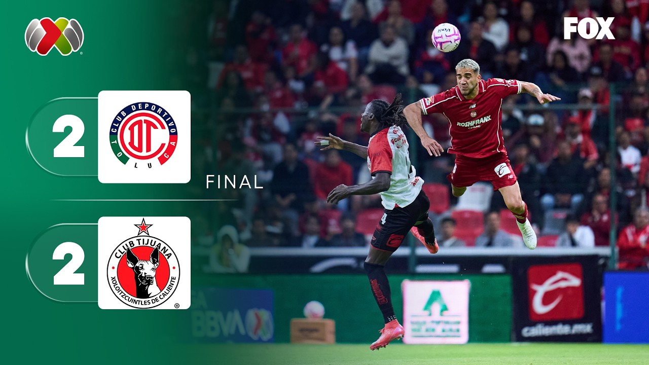 Toluca 2-2 Tijuana丨Melhores Momentos -Liga MX