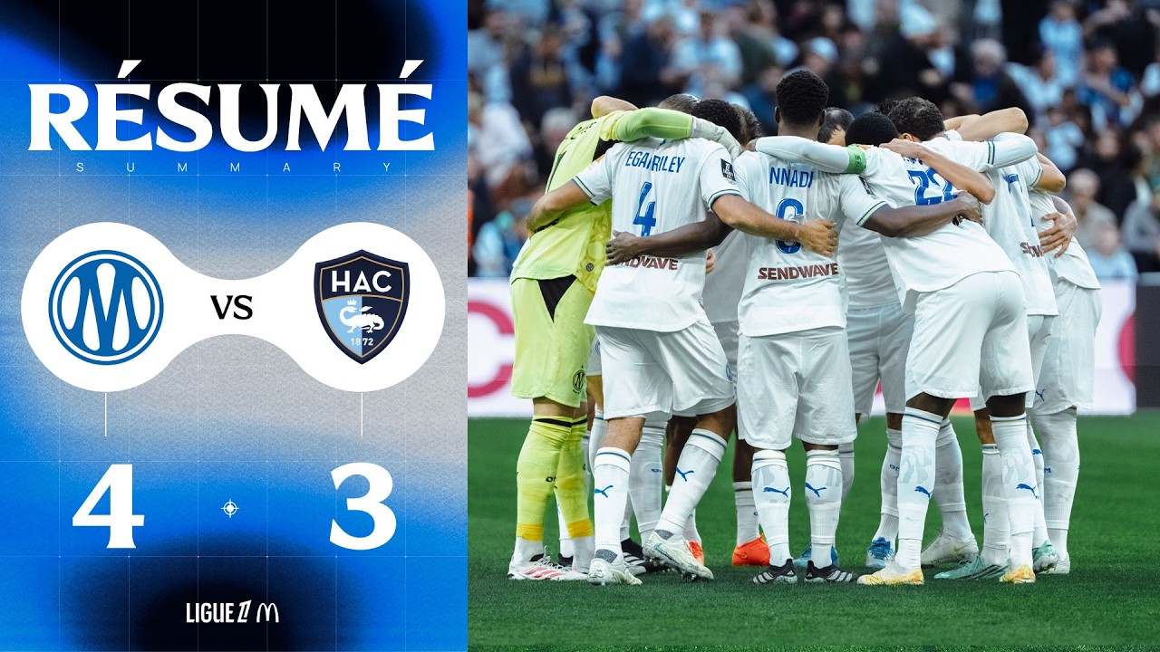 Marseille 4-3 Le Havre丨Melhores Momentos -France Ligue 1