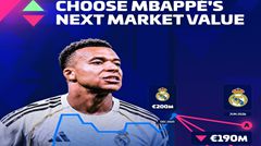 Giá trị 200 triệu euro không còn! Transfermarkt hé lộ giá Mbappe: Chắc chắn giảm, thấp nhất còn 170 triệu euro